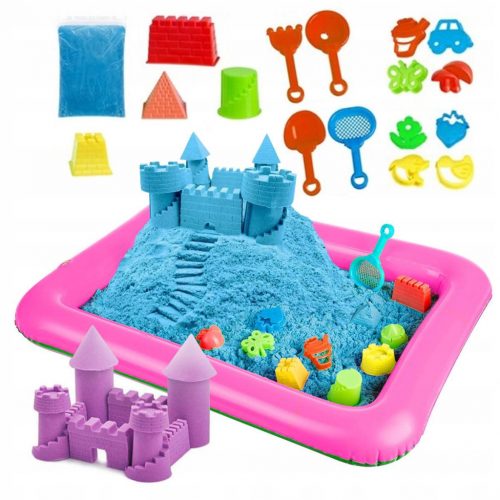  KINETIC SAND 3KG STAMPI PER PISCINA SABBIA SET XXL SUPER PLASTICA