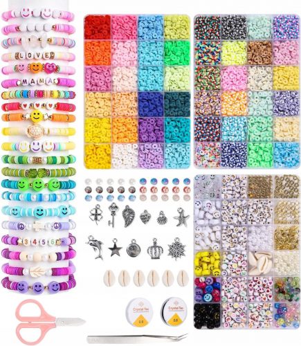  KIT PER REALIZZARE BRACCIALI PERLINE PER REALIZZARE BRACCIALI 10574 pz