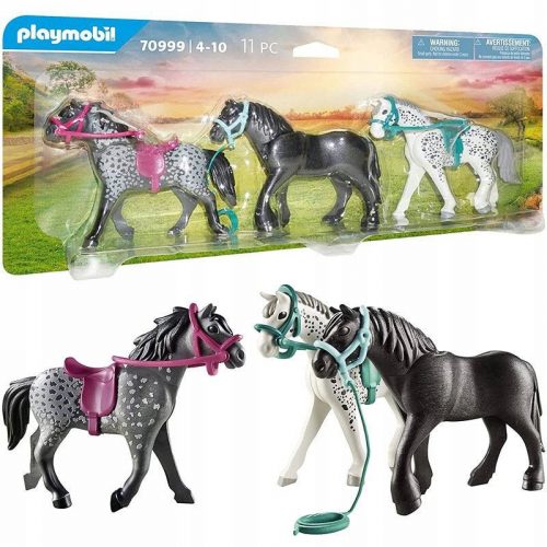  Playmobil Tre cavalli: fregio, knabstrup e cavallo andaluso 70999