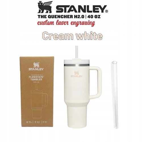 Bicchiere Quencher H2.0 originale Stanley da 40 once/1,1 litri con manico e cannuccia