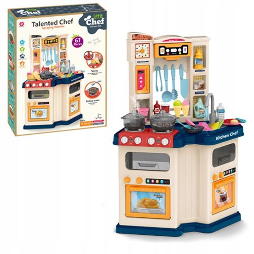  GRANDE CUCINA INTERATTIVA CON ACCESSORI PER BAMBINI - 67 ELEMENTI