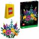  LEGO ICONS 10313 Bouquet di fiori di campo + LEGO 6315792 SACCHETTO DI CARTA VP MEDIO M 34X41X10 TE