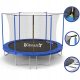 Trampolino Fitness Star con rete, 183 cm, blu e nero