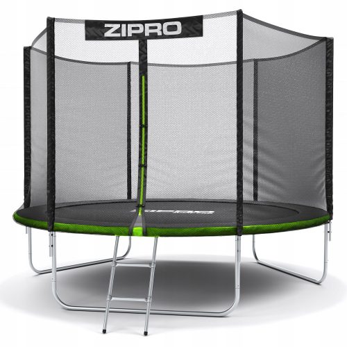 Trampolino - Trampolino Zipro Jump Pro con rete esterna, 312 cm