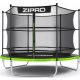 Trampolino - Trampolino Zipro Jump Pro con rete interna, 252 cm