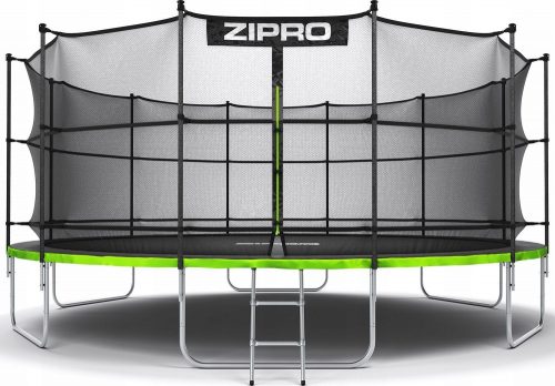 Trampolino - Trampolino Zipro Jump Pro con rete interna, 496 cm