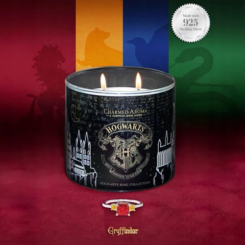 Candela gioiello di soia Harry Potter Hogwarts' Grifondoro XL 9 Aroma incantato