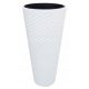  Vaso da fiori Prosperplast 40 cm x 40 x 78 cm diametro 40 cm plastica bianca