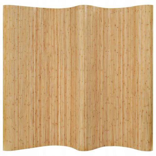 vidaXL 247197 paravento in bambù naturale 250x165 cm