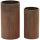  Vaso da fiori Royal Catering 29,5 cm x 29,5 x 58 cm in acciaio corten ramato