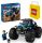 LEGO City 60402 Monster Truck Blu + Borsa Regalo in Carta LEGO Misura Media M 41x34x12 cm