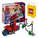  LEGO Super Heroes 76275 Inseguimento in moto: Spider-Man vs. Doc Ock + Busta di carta LEGO 6315786 giallo 24x8x18 cm