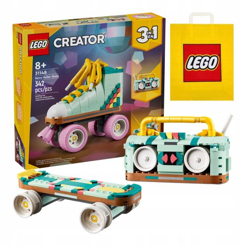  LEGO Creator 3 in 1 31148 Pattini a rotelle retrò + sacchetto di carta VP LEGO 6315792 Medio