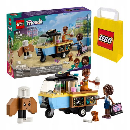  LEGO Friends 42606 Alzata per torta mobile + LEGO 6315786 SACCHETTO DI CARTA VP PICCOLO S 24X18X8