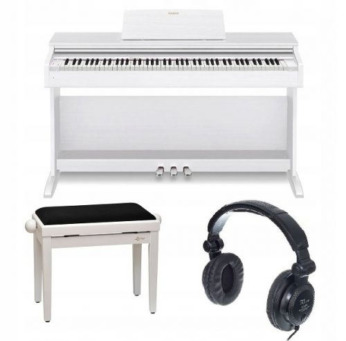  CASIO AP-270 WE PIANOFORTE DIGITALE + PANCA IN LEGNO + CUFFIE - SET