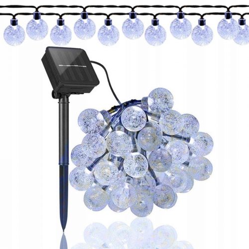 Lampada a sospensione da giardino - GHIRLANDA LAMPADE SOLARI DA GIARDINO 100 SFERE LED 12M