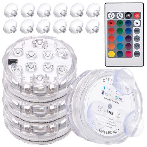 Illuminazione della piscina - LUCI PISCINA LED LUCI con ventosa 4 PZ