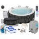 Vasca idromassaggio da giardino - Piscina idromassaggio gonfiabile rotonda Bestway 908 l + 13 altri prodotti