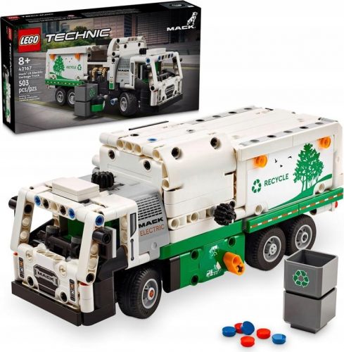  LEGO Technic Mack LR Camion della spazzatura elettrico 42167