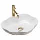 Lavabo da appoggio asimmetrico Rea Pearl