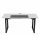  Scrivania rettangolare Ultradesk 160 x 75 x 116 cm bianco, nero