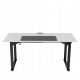  Scrivania rettangolare Ultradesk 160 x 75 x 116 cm bianco, nero