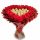  Bouquet a cuore dolce con Ferrero Rocher e 18 rose. Regalo per il 18° compleanno