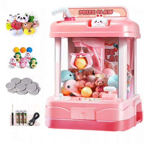 Gioco di giocattoli per famiglie con macchina per artigli per bambini Gioco emozionante Mini elettronico rosa