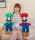  SET 2x MEGA GRANDE SUPER MARIO LUIGI COCCOLE ORSACCHIOTTO ORSACCHIOTTO 60cm