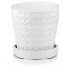  Vaso da fiori Polnix 15 cm x 15 x 15 cm diametro 15 cm ceramica bianca