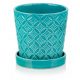  Vaso da fiori Polnix 15 cm x 15 x 15 cm diametro 15 cm ceramica tonalità del blu, tonalità del verde