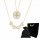  Collana da donna CLOVER 2IN1 HEART cuore ORO magnetica in ACCIAIO 316