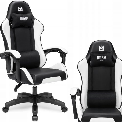  Sedile IMBA Sedia da gaming Warlock, tessuto grigio