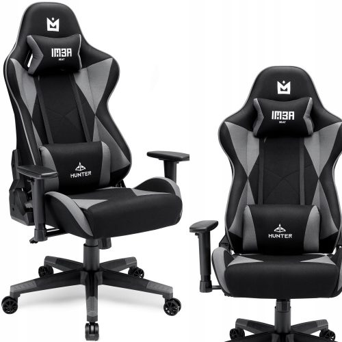  Sedia da gaming Imba Hunter, tessuto grigio