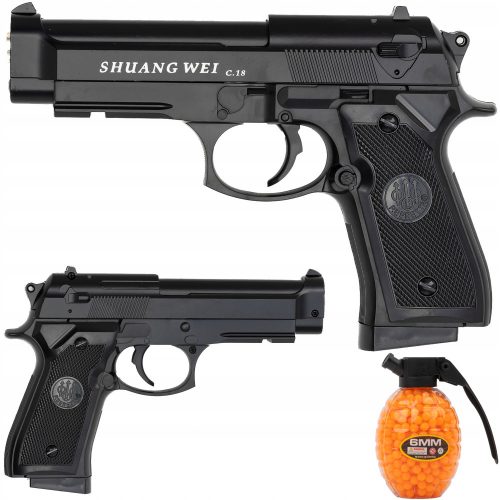  Pistola in metallo MAT MPK-C18 + Palline per pistola Mat K-800T 6 mm 800 palline