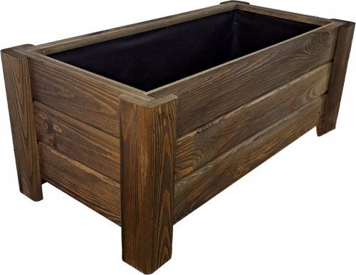  Vaso da fiori in legno ZPD 80x40x32 cm palissandro