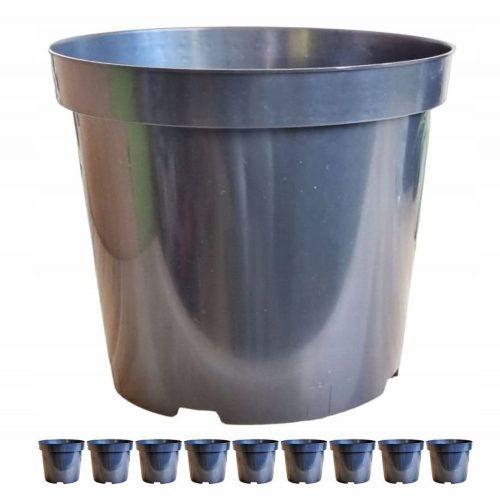  Vaso da fiori DonKwiat 35 cm x 35 x 30 cm diametro 35 cm plastica nera