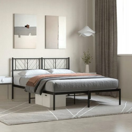  VidaXL 372180 letto in metallo 140x200 nero