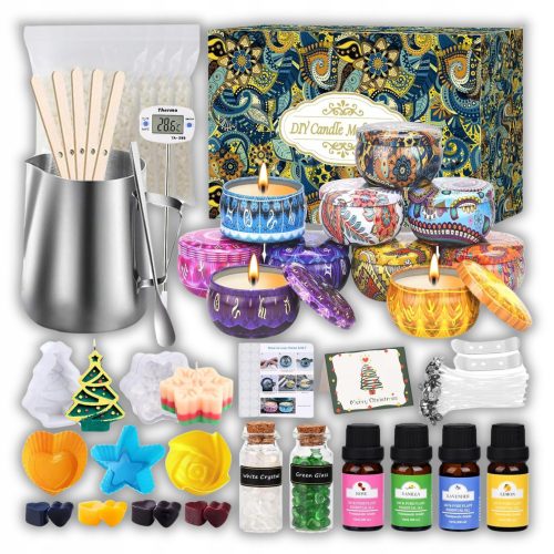 MEGA KIT PER REALIZZARE CANDELE OLI PROFUMATI PER REALIZZARE CANDELE + ACCESSORI