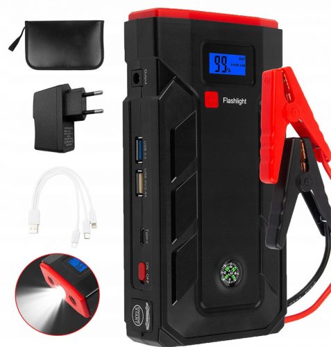  DISPOSITIVO PER BATTERIA AUTO 2000A, AVVIATORE PORTATILE PER AUTO 12V