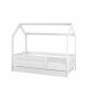  Lettino per bambini HOME BABY BOO 180x80 + cassetto + materasso BIANCO LISCIO