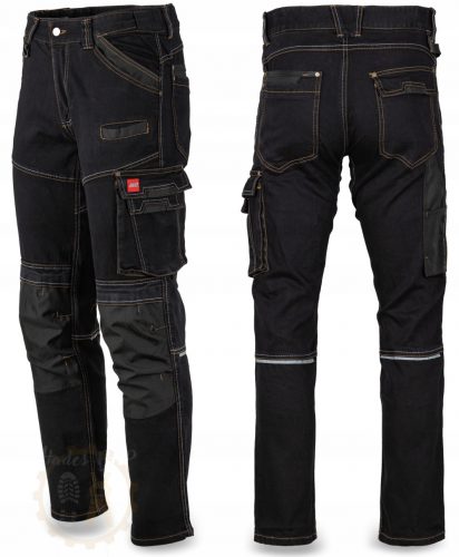 ART.MAS Jeans-nero-02 pantaloni lunghi da lavoro, XXL