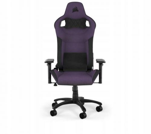  Sedia da gaming girevole Corsair T3 Rush in tessuto viola e nero