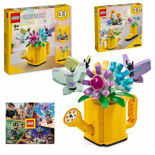  LEGO Creator 31149 Fiori in un Annaffiatoio + CATALOGO LEGO 2024 NUOVO