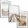 50x40 SET CORNICE DIPINTI POSTER CORNICE PAMPAS ERBA SPIAGGIA NATURA BOHO