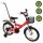  Bicicletta multicolore Vikas rosso-grigia 16".