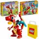  LEGO Creator 3 in 1 31145 Drago Rosso