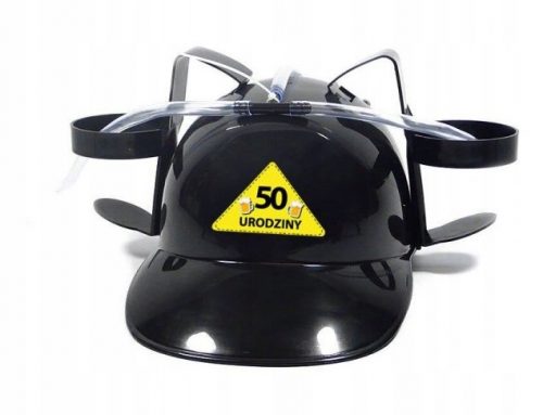  Casco da birra nero 50 Fifty Funny REGALO DI COMPLEANNO Divertente