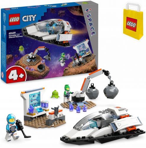  LEGO City 60429 Esplorazione di astronave ed asteroidi + sacchetto di carta LEGO