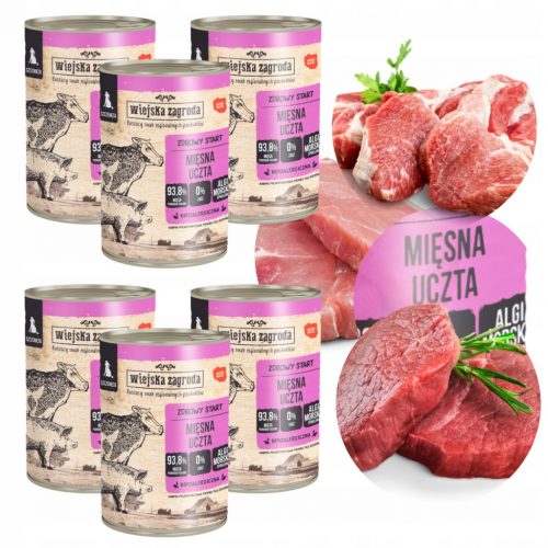 Wiejska Zagroda Meat Fest alimento umido per cuccioli 400 g